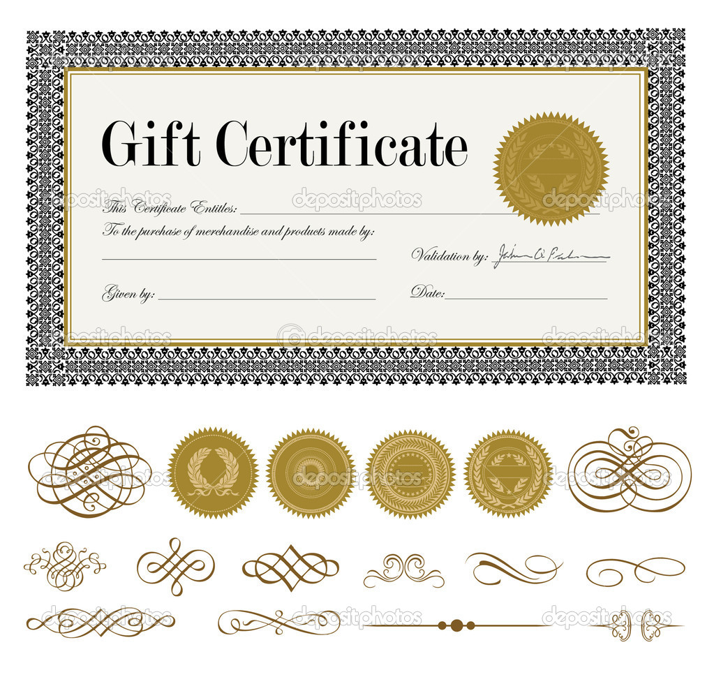 vector-ornate-gift-certificate-and-ornaments