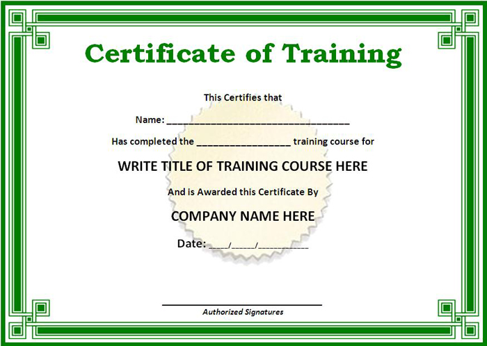 training-certificate-template-green