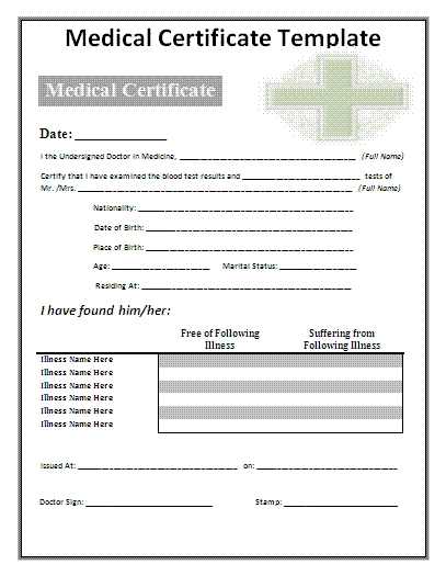 PDF-Medical-Certificate-Template
