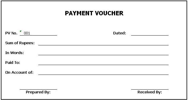 Cash payment voucher format doc