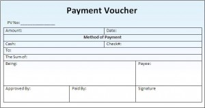 Payment voucher sample format india
