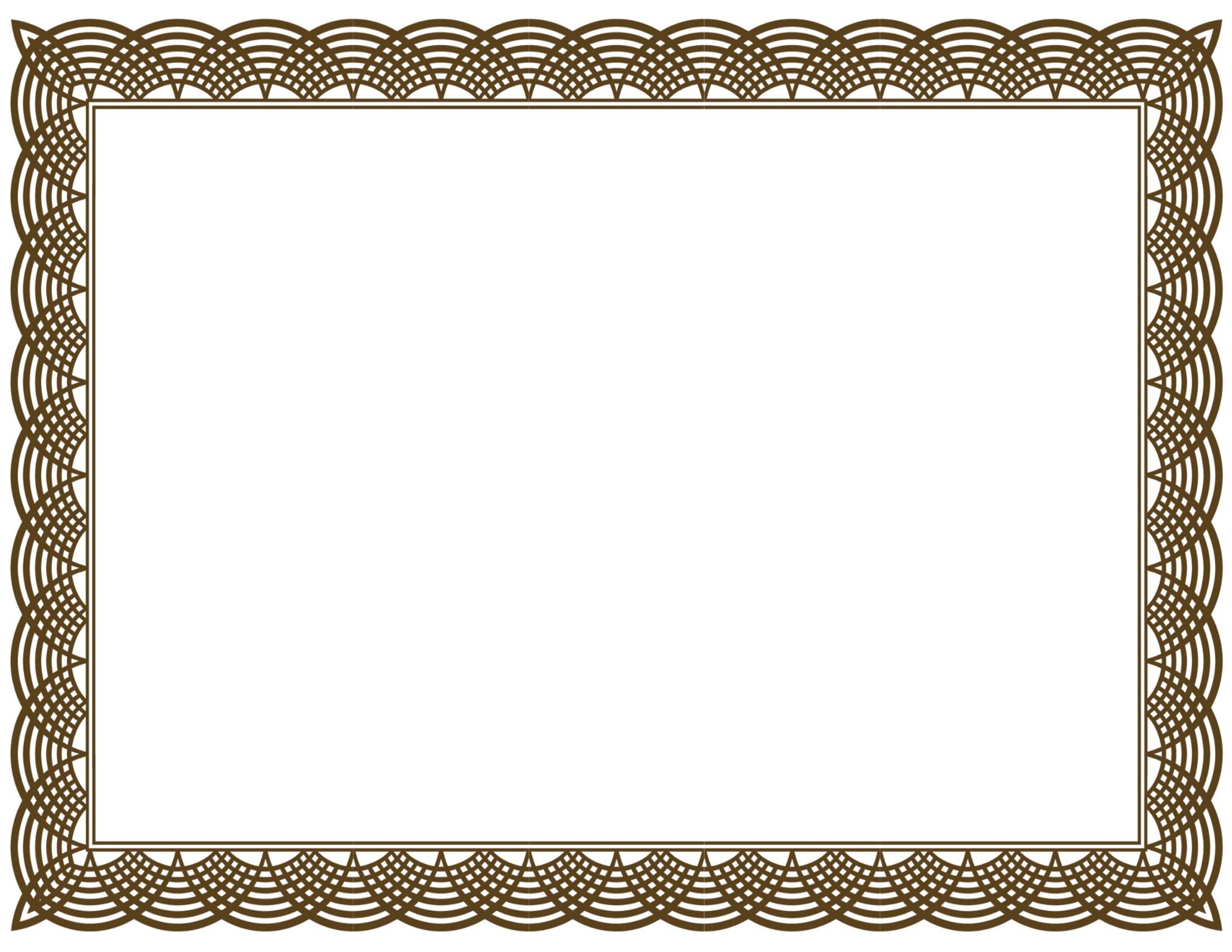 printable borders for certificates