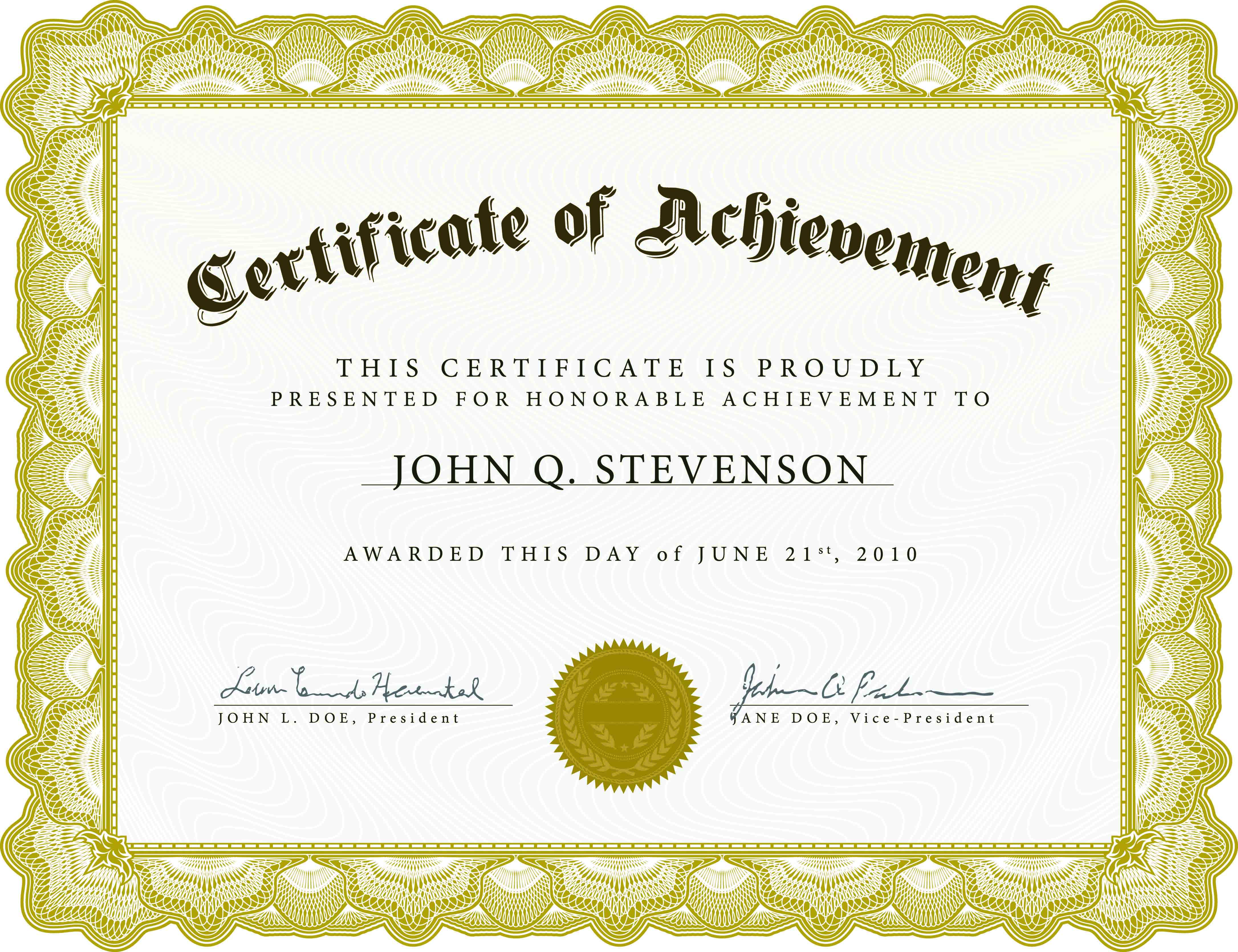 certificate blank template word free download