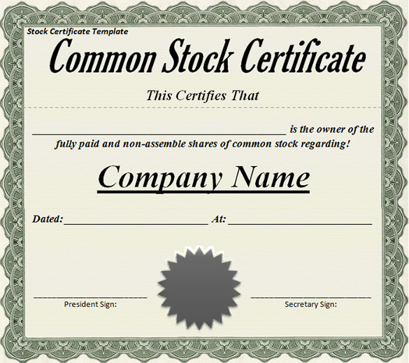Sample-Common-Stock-company-certificate-templates