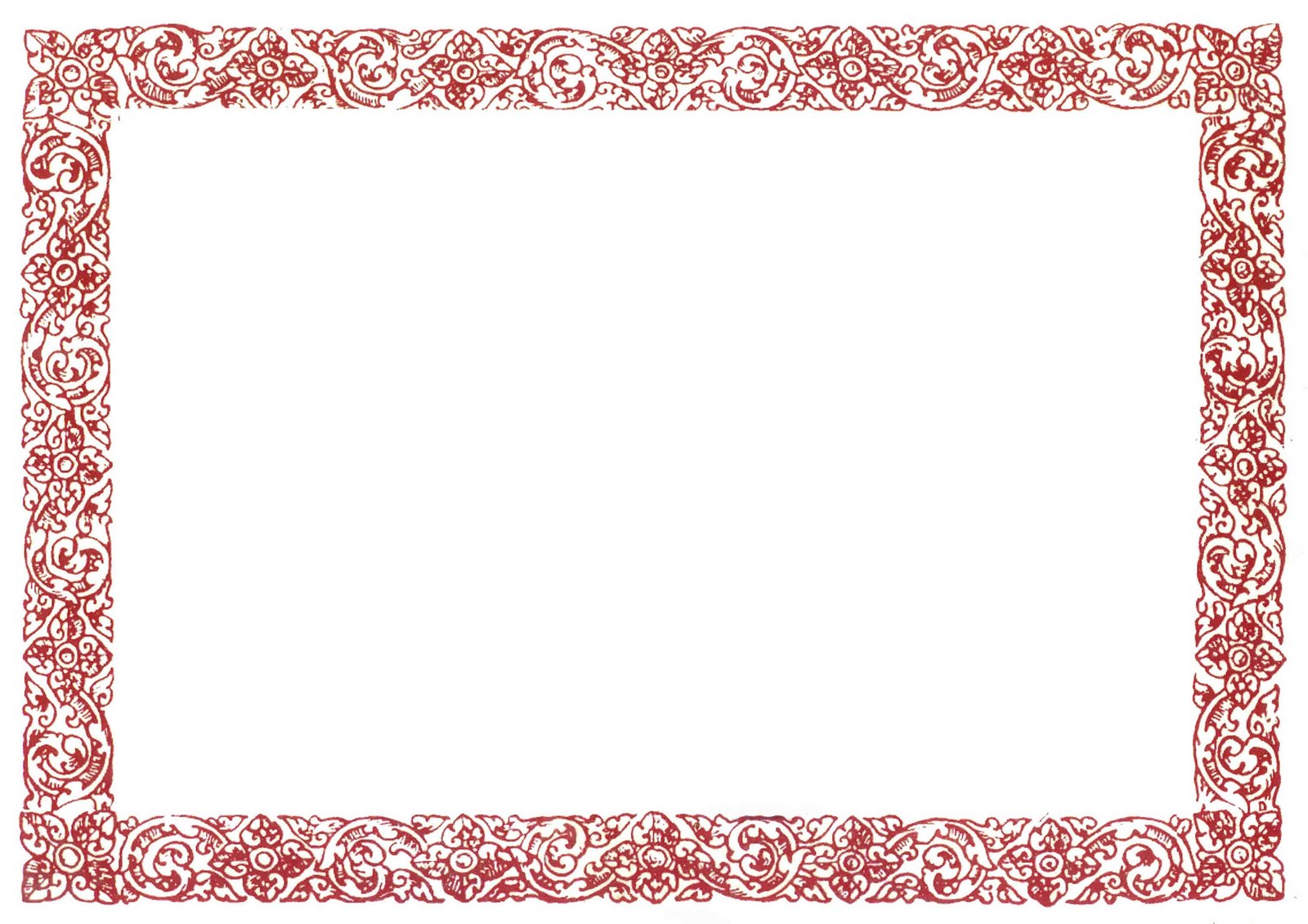 Red Border Certificate Templates %site title%