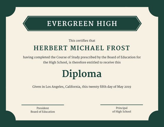 green-bordered-high-school-diploma-certificate-pdf