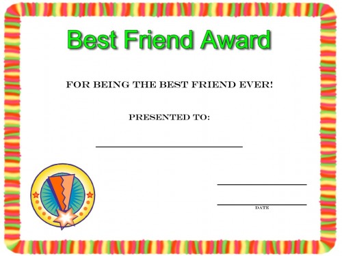 Friendship-Day-Best-Friend-Award-Certificate-To-Print-word-doc-Printable