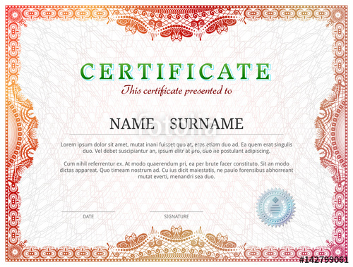 printable-certificate theme-green-leaf-emblem-vector-border-pdf-doc