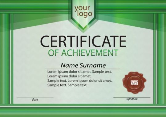 green-frame-with-certificate-template