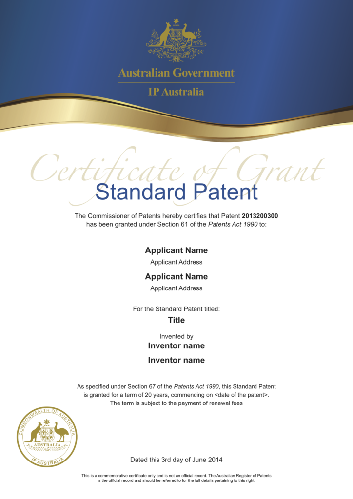 printable-word-doc-certificate-of-grant-standard-patent