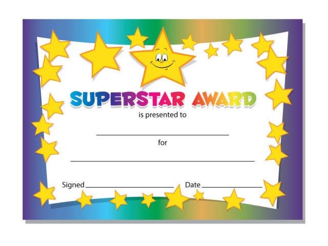 Awards certificate template pdf doc printable