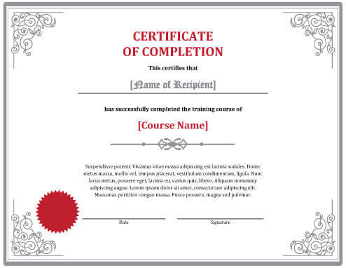 Elegant-Training-Blank-Excellence-Certificate-Of-Completion