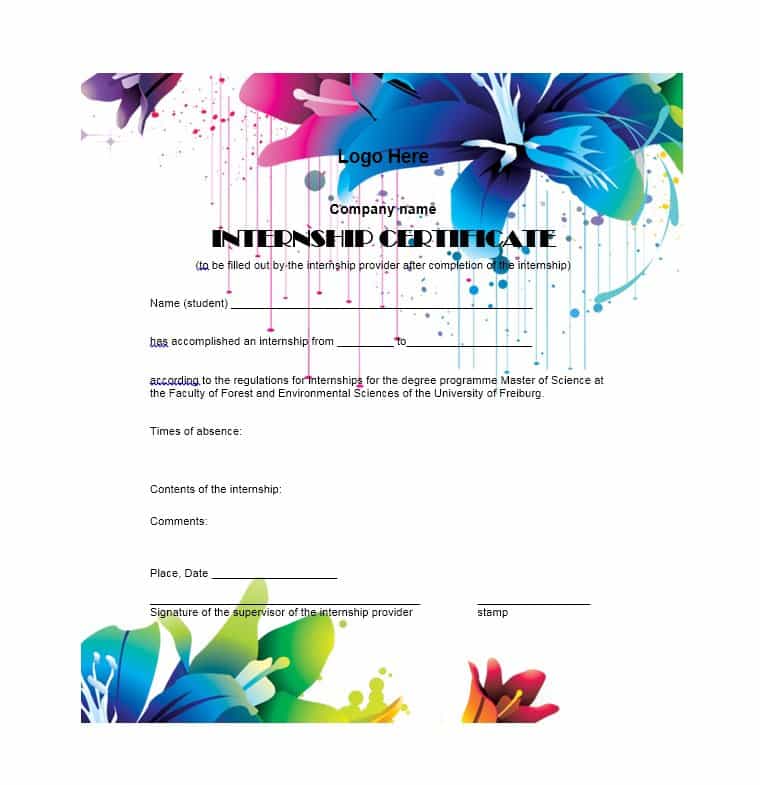 Certificate-of-Completion-Template-floral-editable-MSWORD-Document