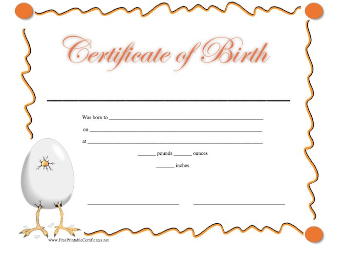 birth-certificate-template-orange-download-blank-border-editable-doc