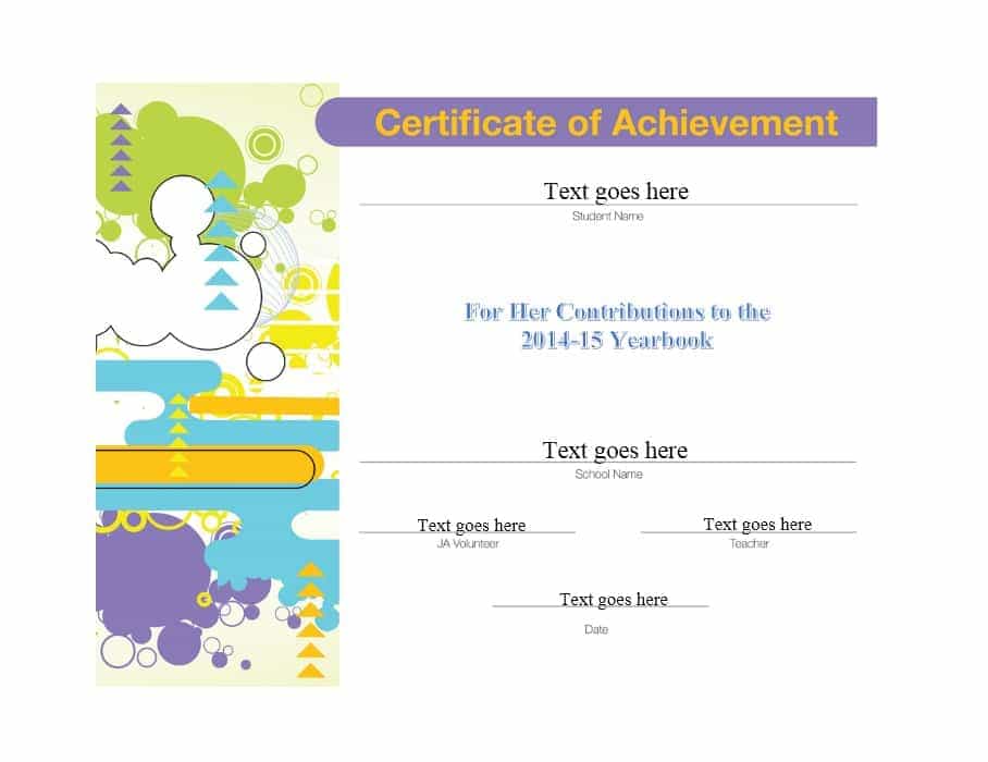colorful-certificate-of-achievement-template