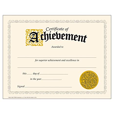 format-certificate-of-achievement-template