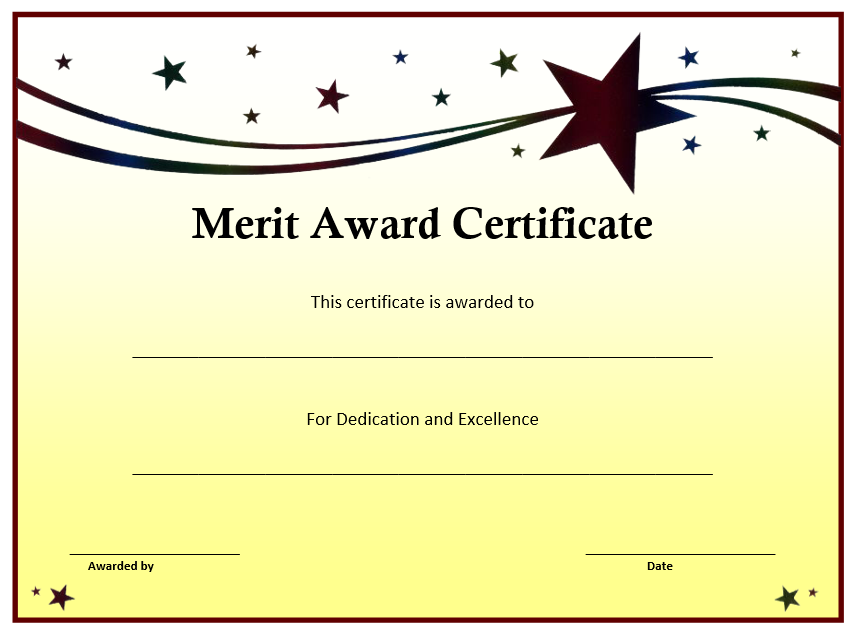 award-certificates-for-achievement-merit-and-honor/merit-award-certificate-template/