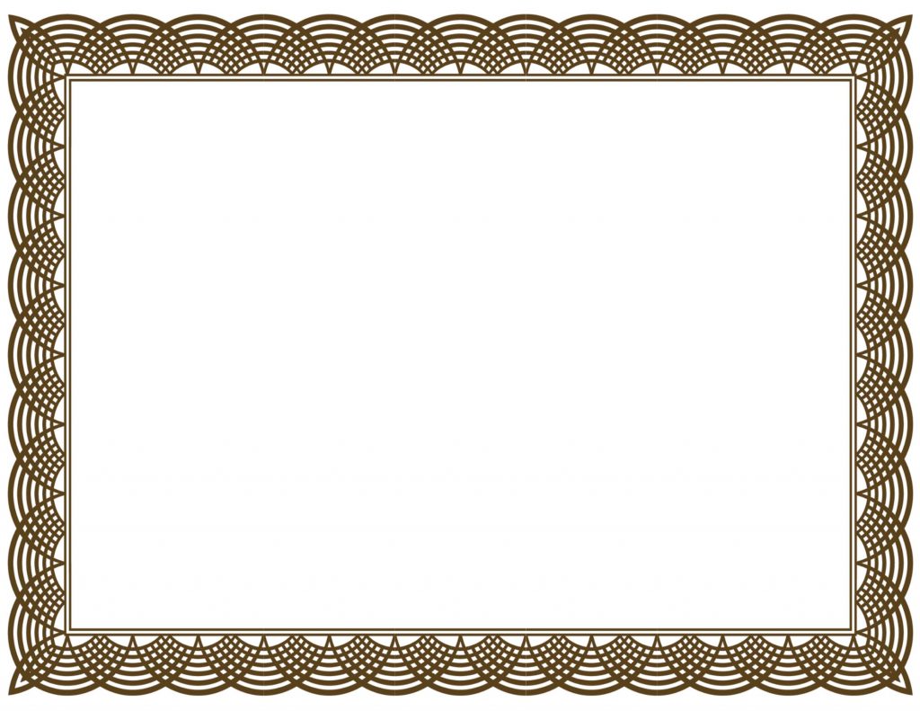 5 New certificate border templates | Blank Certificates