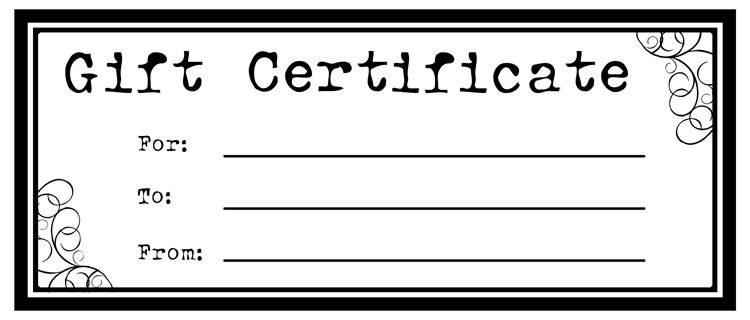 Gift Certificate Templates Site Title