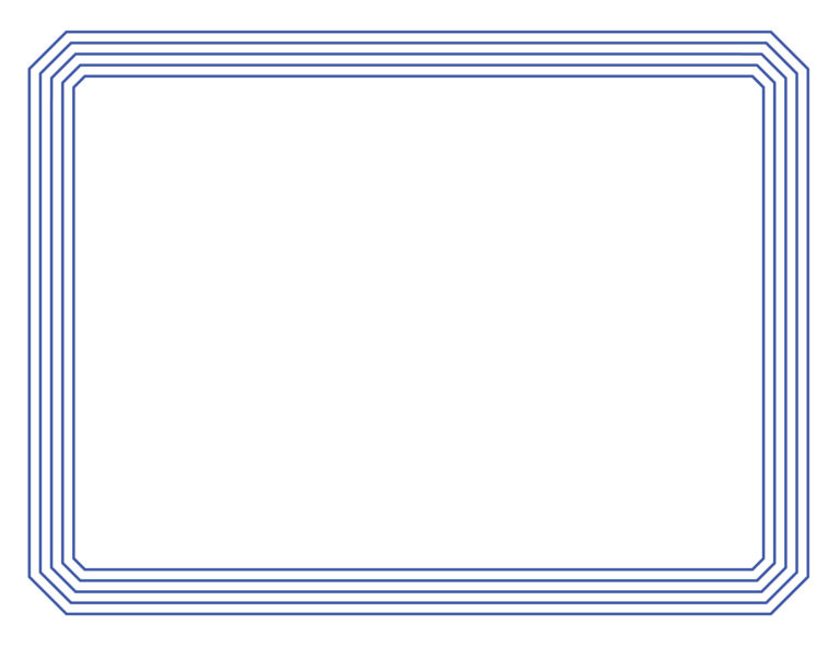 Certificate-Border-1-Blue-JPG-borders | Blank Certificates