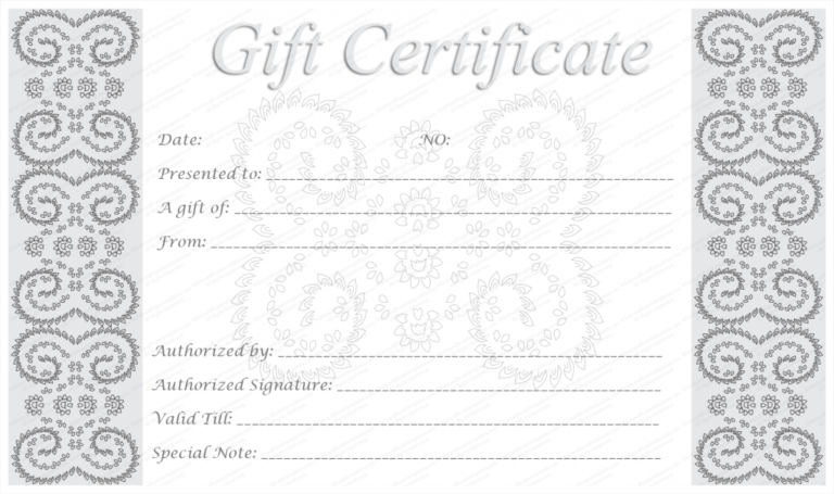 Printable Silver Certificates | Blank Certificates