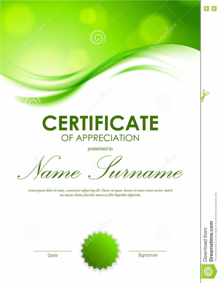 5 New Printable Green PDF Templates | Blank Certificates