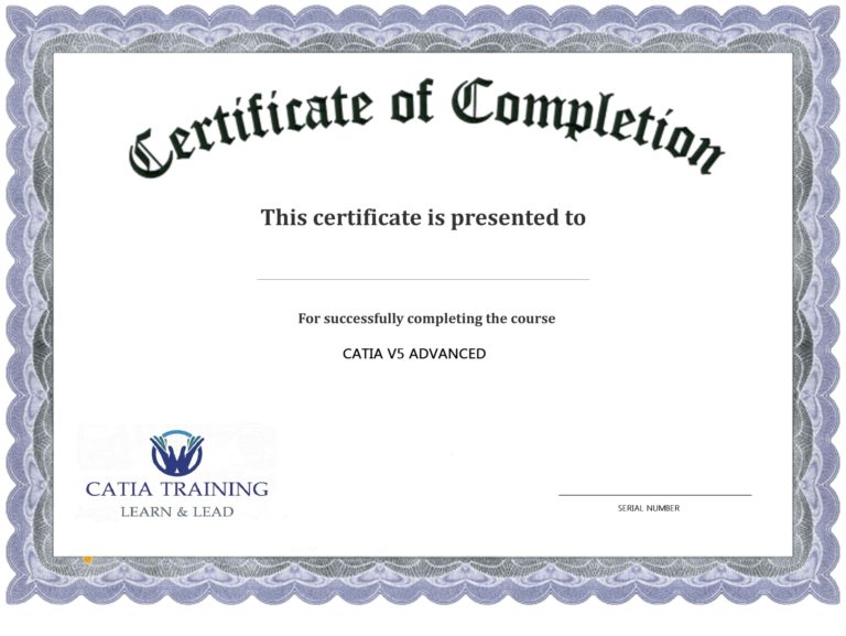 Certificate Of Completion Template Free Download