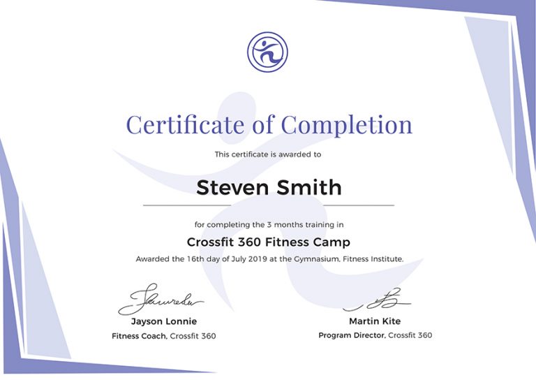 Template For Training Certificate