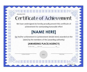 Certificate-of-Achievement-Template-pdfs | Printable Certificates